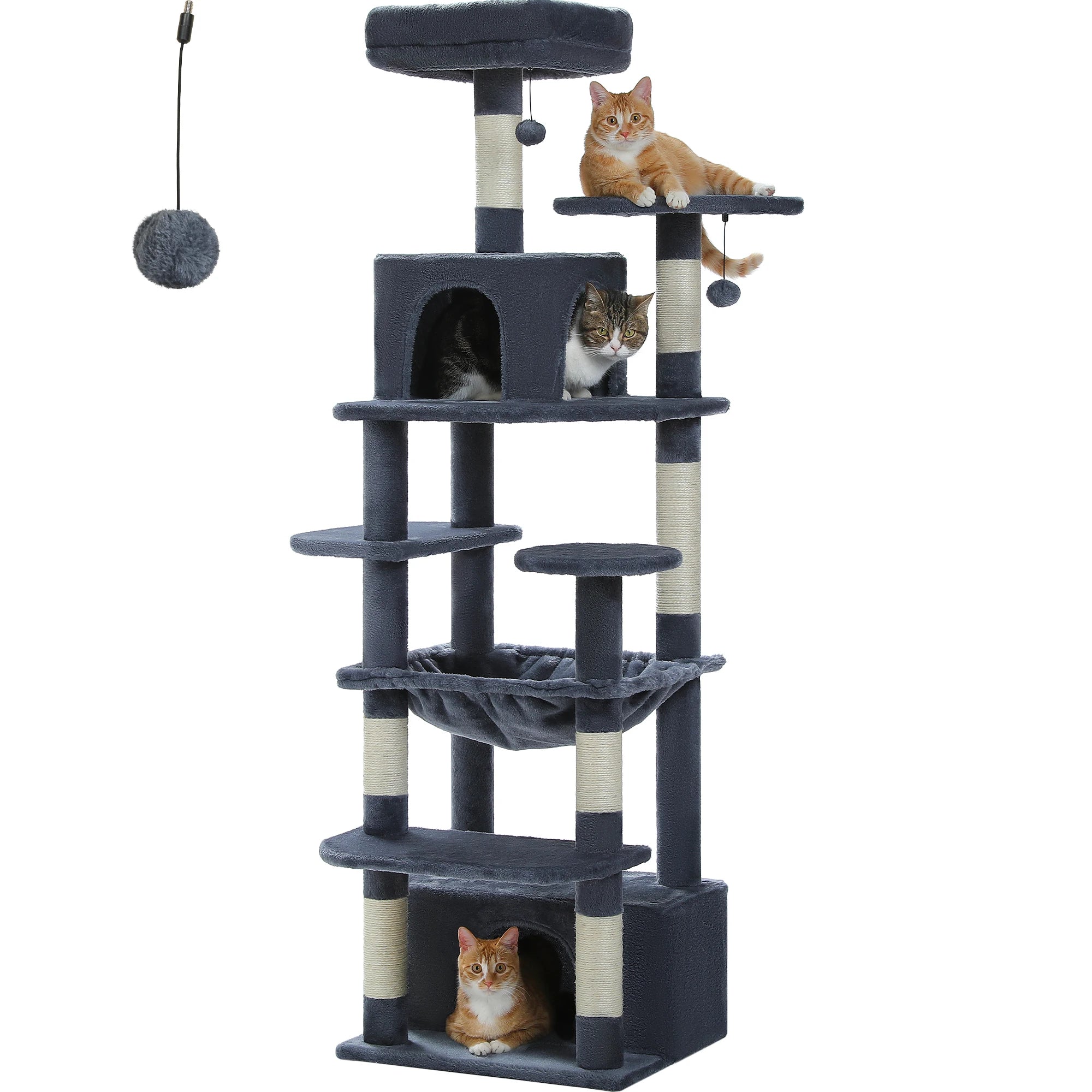 Tall Cat Tree with Scratching Posts