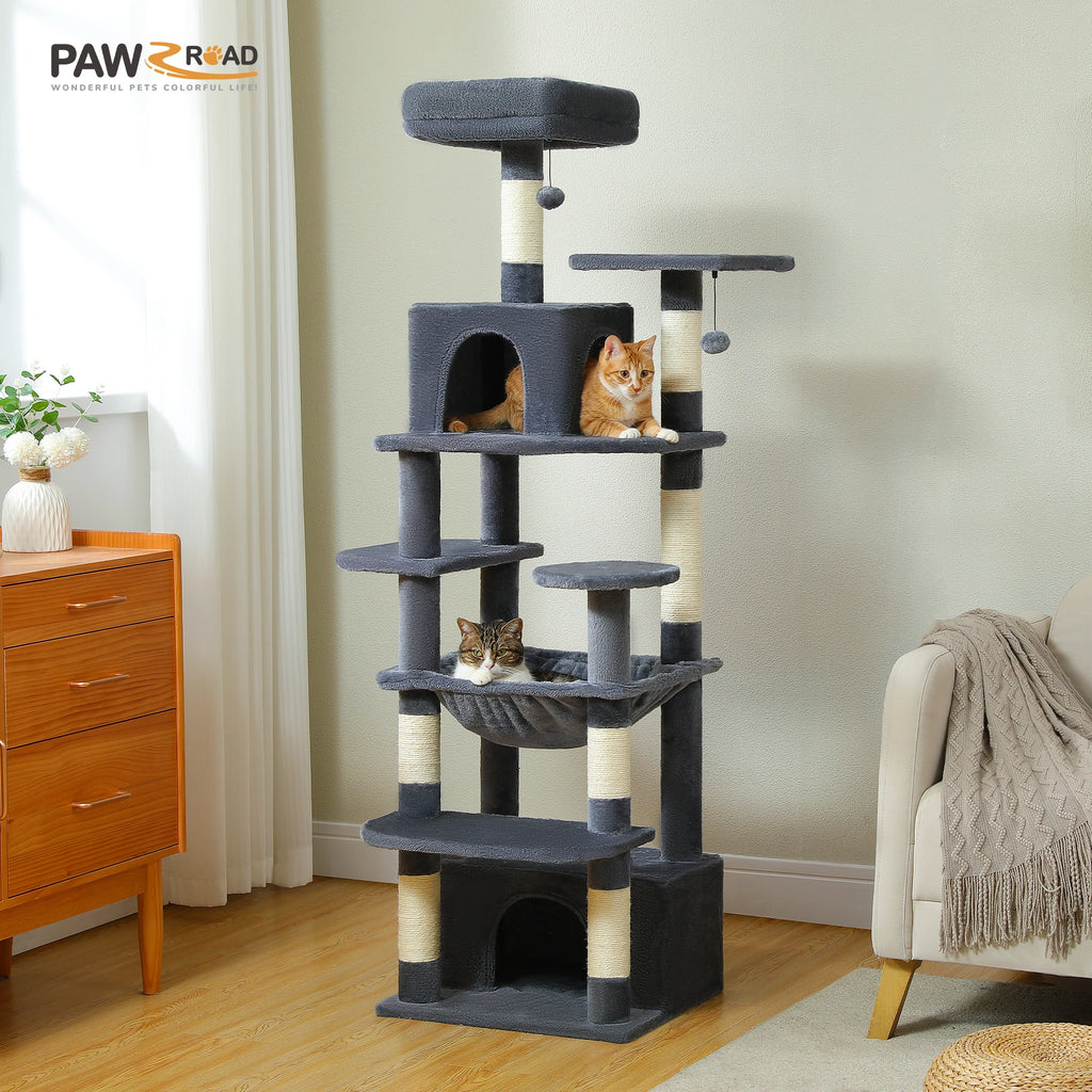 Tall Cat Tree with Scratching Posts