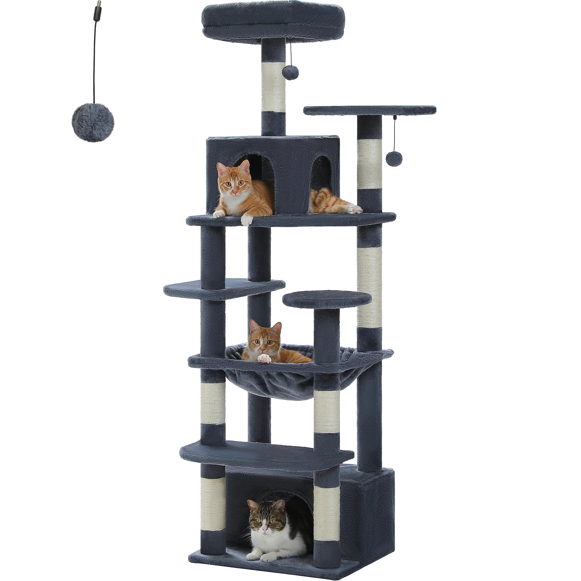 Tall Cat Tree with Scratching Posts