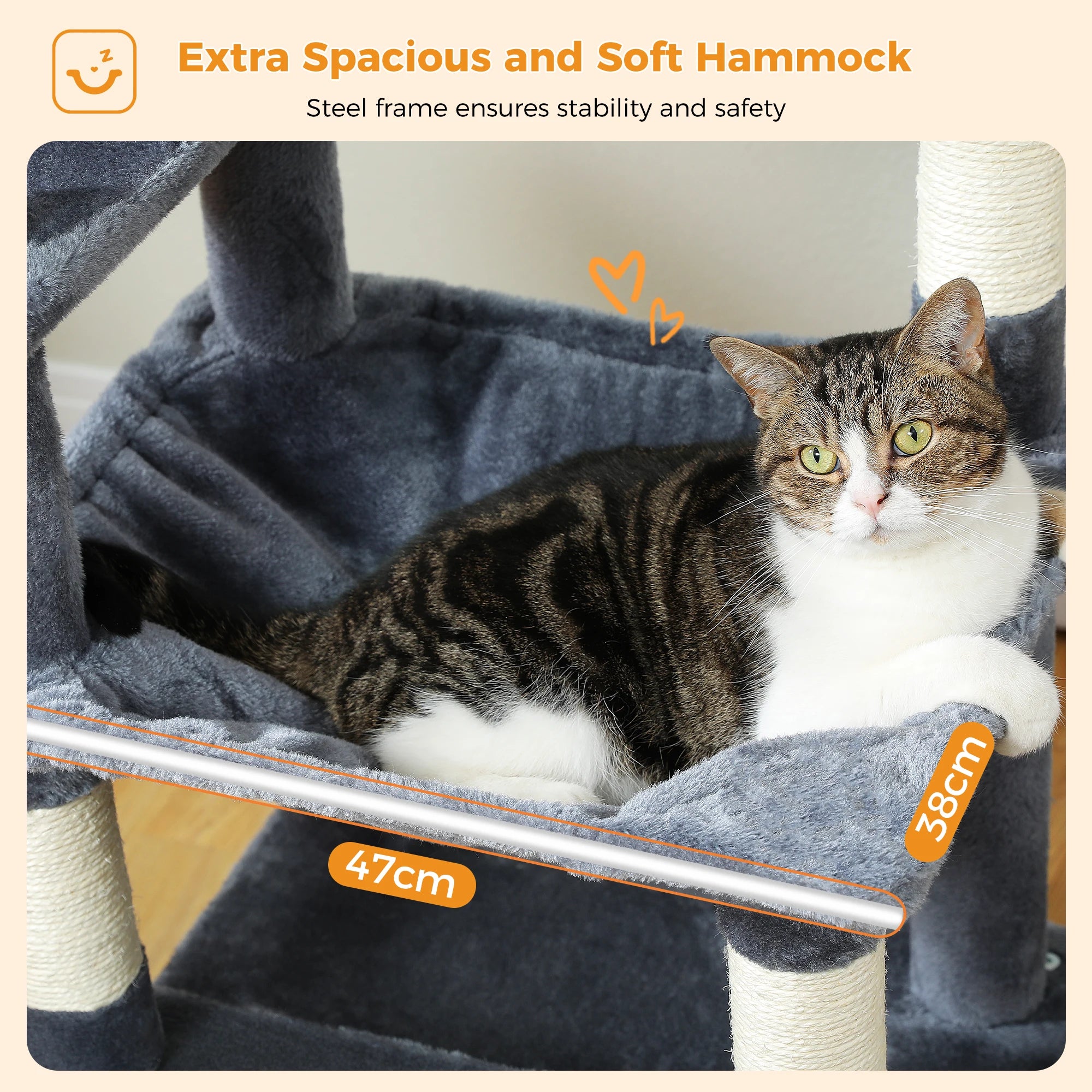 Tall Cat Tree with Scratching Posts