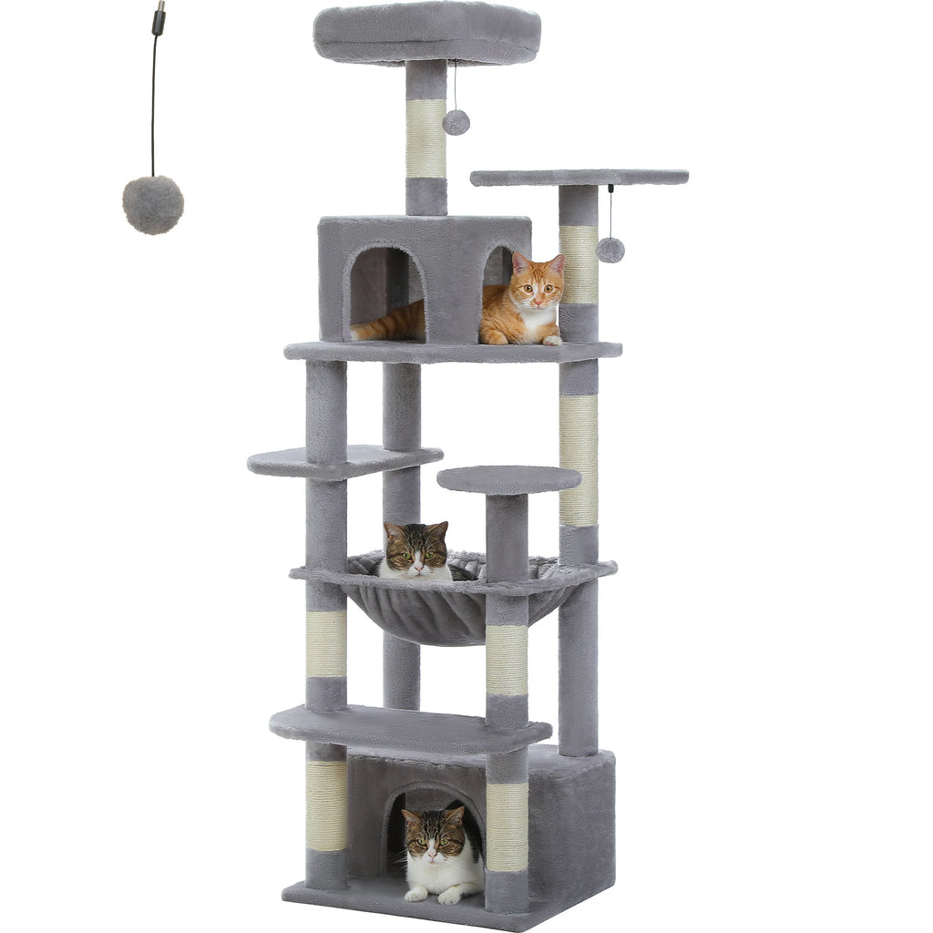 Tall Cat Tree with Scratching Posts
