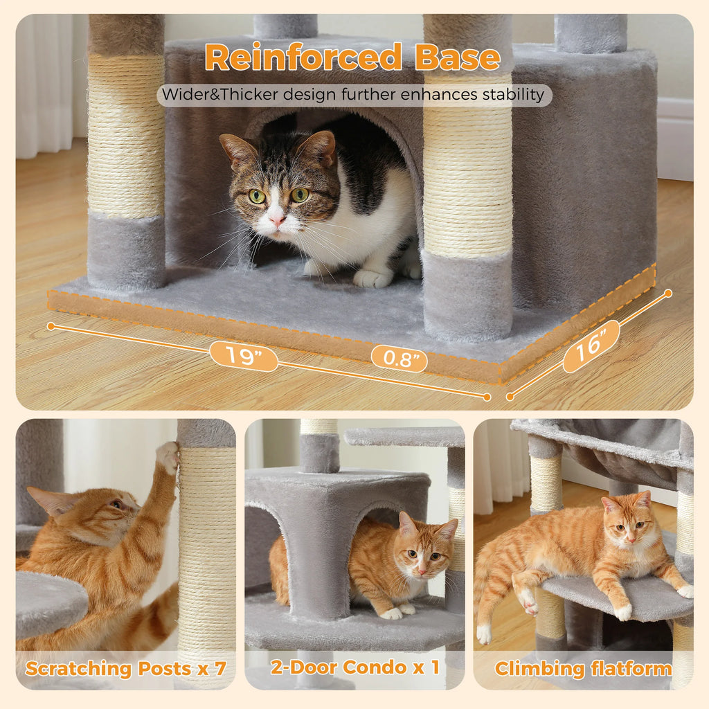 Tall Cat Tree with Scratching Posts