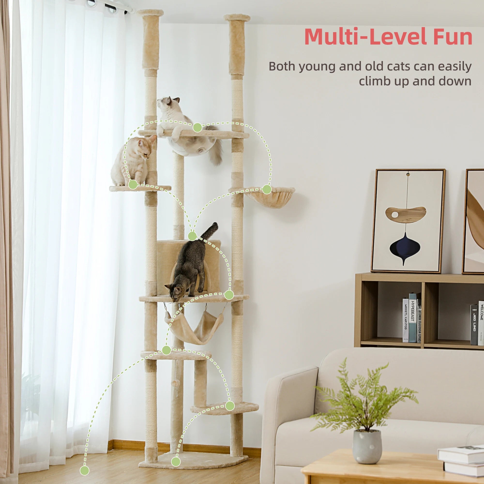 Floor to Ceiling Cat Tree